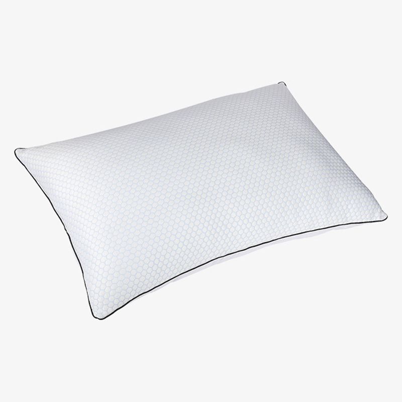 หมอน Jacquard Cooling พร้อมเส้นใยโพลีเอสเตอร์เย็นและระบายอากาศได้ 233TC Cotton หมอนสองด้านสำหรับนอนหลับ